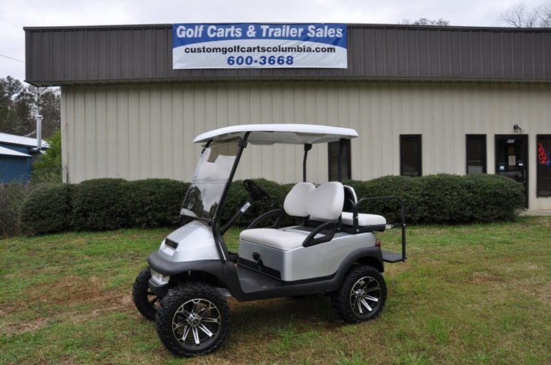 Custom Golf Carts Columbia Sales, Services & Parts Silver Lifted
