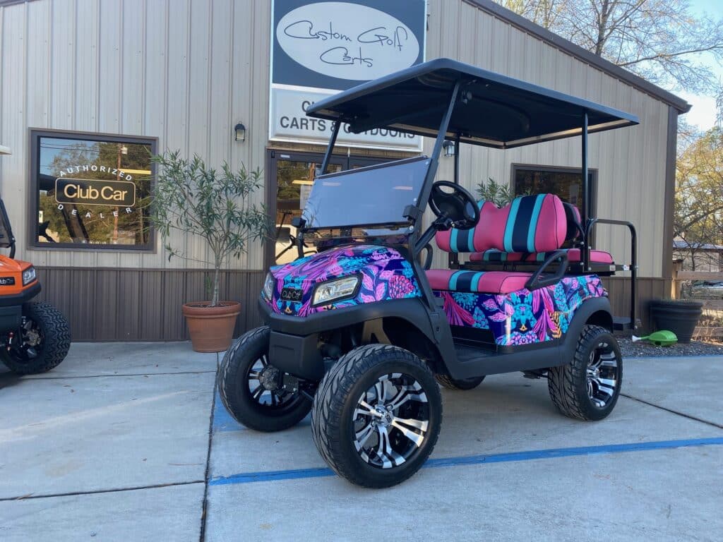 Club Car Tempo Lilly Pulitzer Themed Custom Golf Carts Columbia