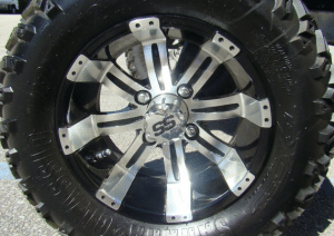 custom golf cart rims