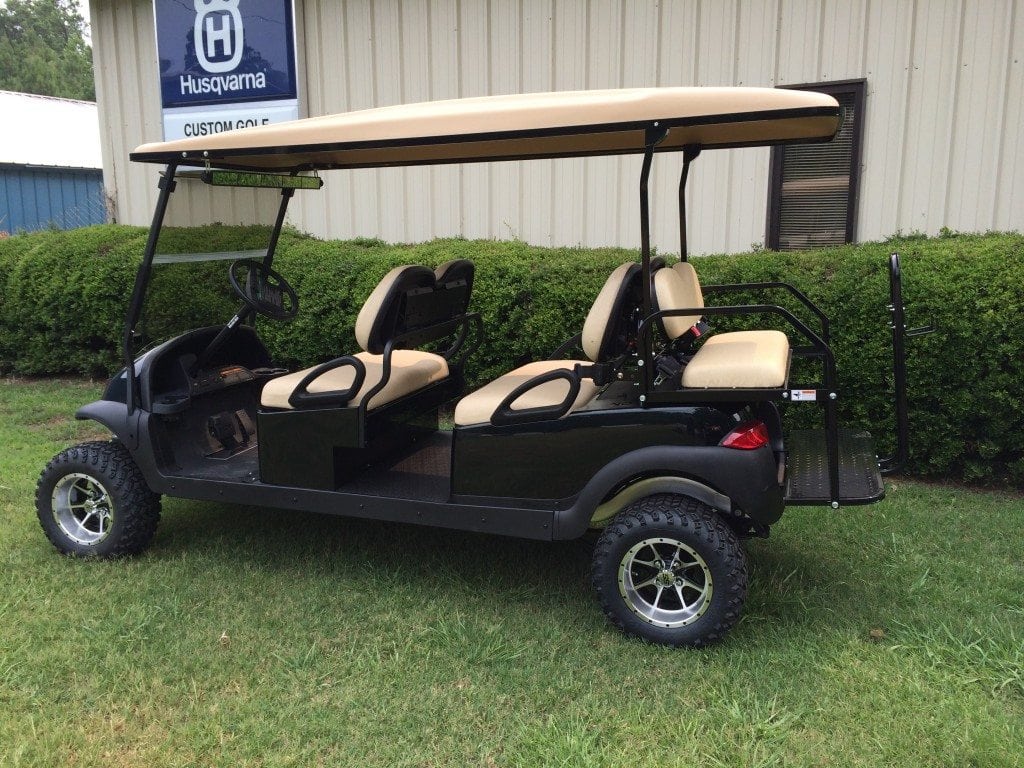 Black Six Passenger Lifted Club Car Precedent Custom Golf Carts Columbia Sales, Services & Parts
