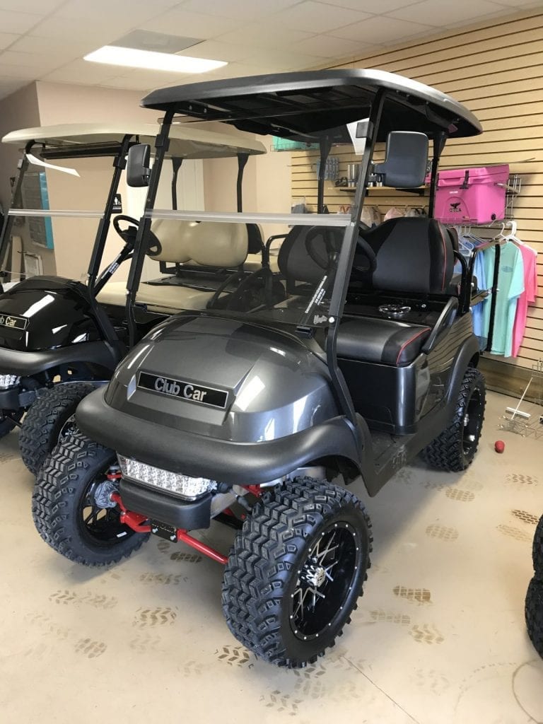 Club Car Precedent with Red Accents - Custom Golf Carts Columbia