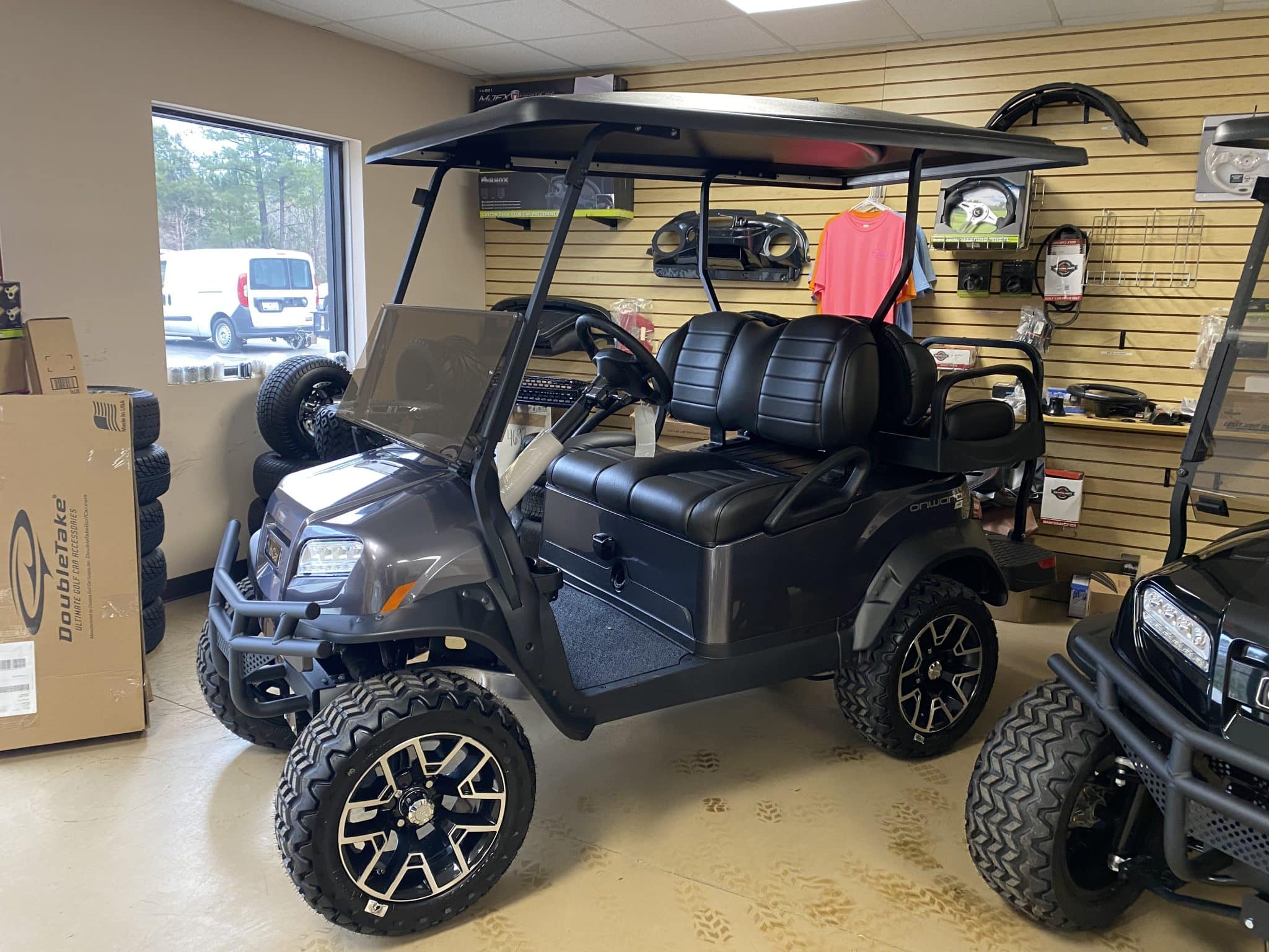 Club Car Onward HP 2023 Metallic Midnight Silver Custom Golf Carts