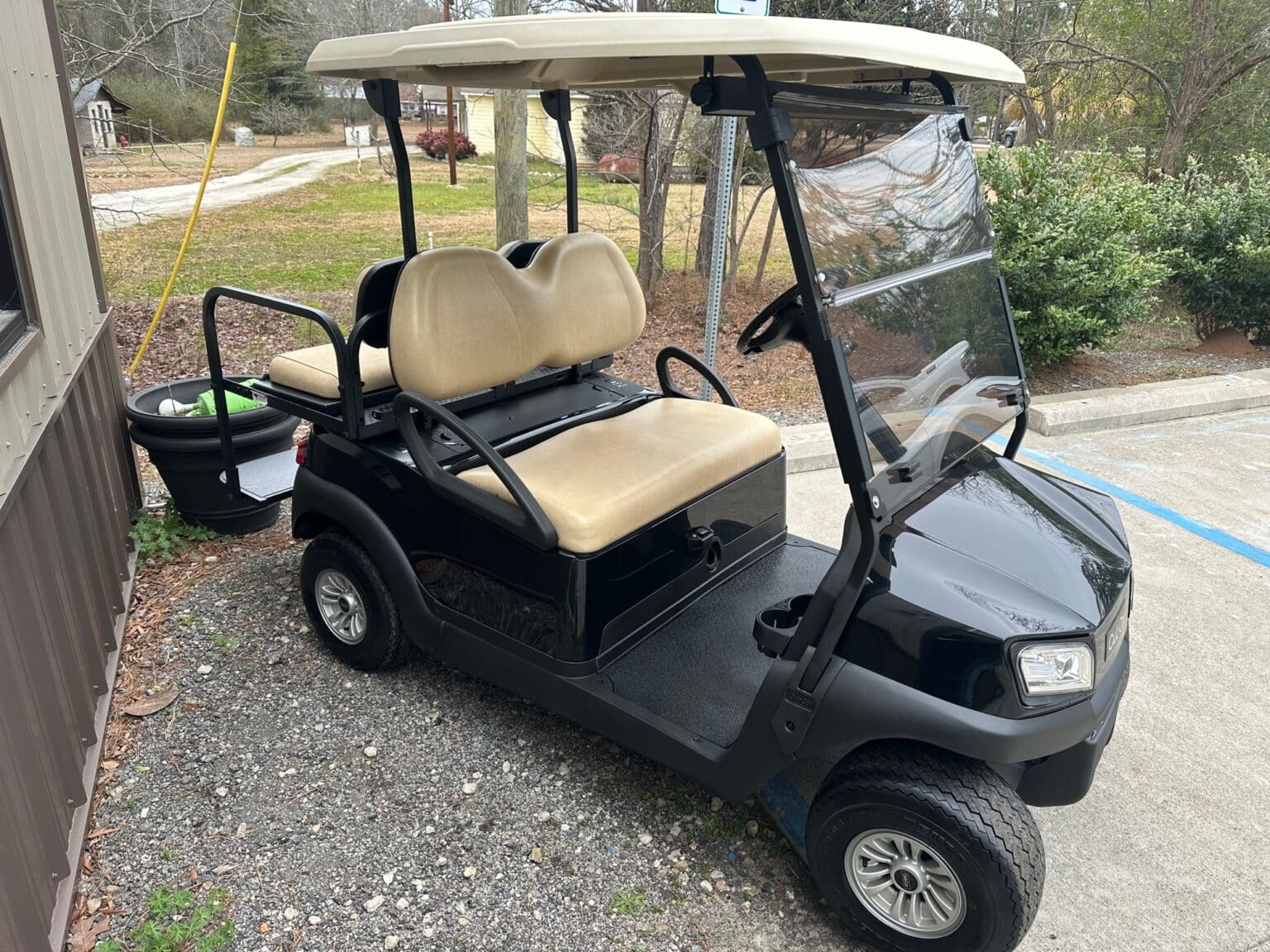 Black Club Car Tempo Standard Height Custom Golf Carts Columbia